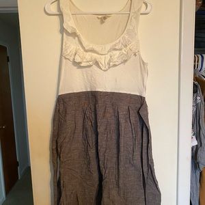 Cream and tweed style dress